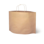 Sacos de Asa Torcida Horizontal Formato Envelope Castanho