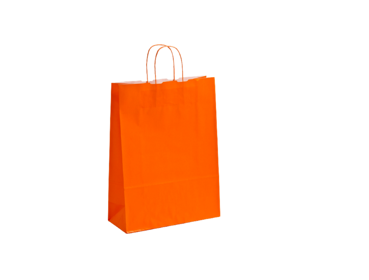 Sacos de Asa Torcida Vertical Laranja - Image 1