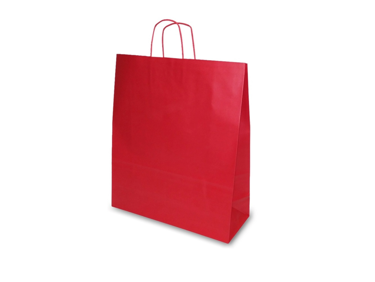 Sacos de Asa Torcida Vertical Vermelho - Image 1